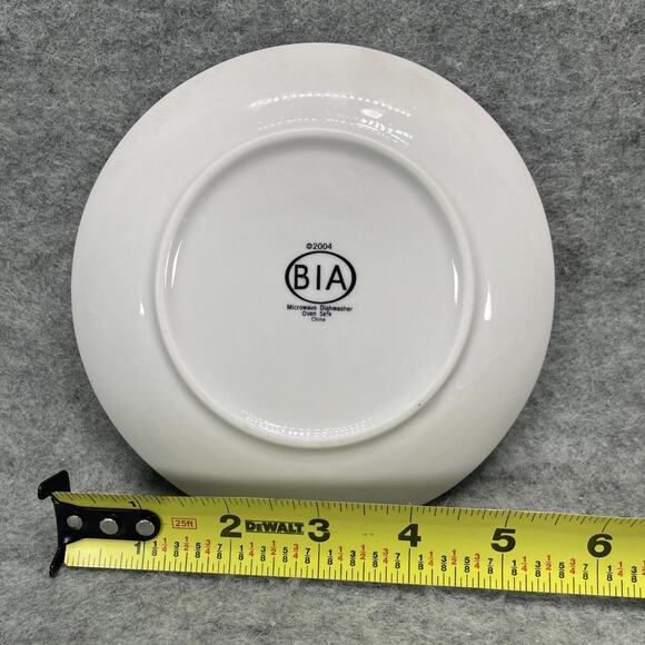 VTG Wine Label BIA Cordon Bleu Porcelain 6.75” Appetizer Plates Set of 5 Vino - Picture 3 of 12